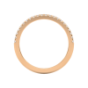 french pave eternity band rose-top_view